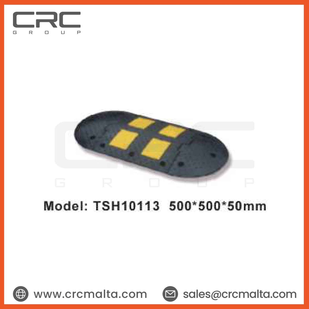 CRC Rubber Speed Bumps 500×500×50mm