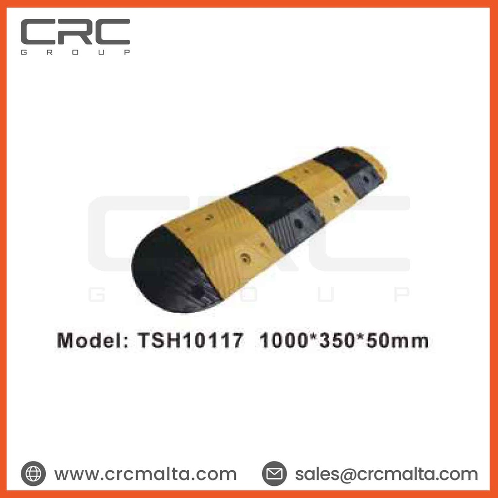 CRC Rubber Speed Bumps 1000×350×50mm