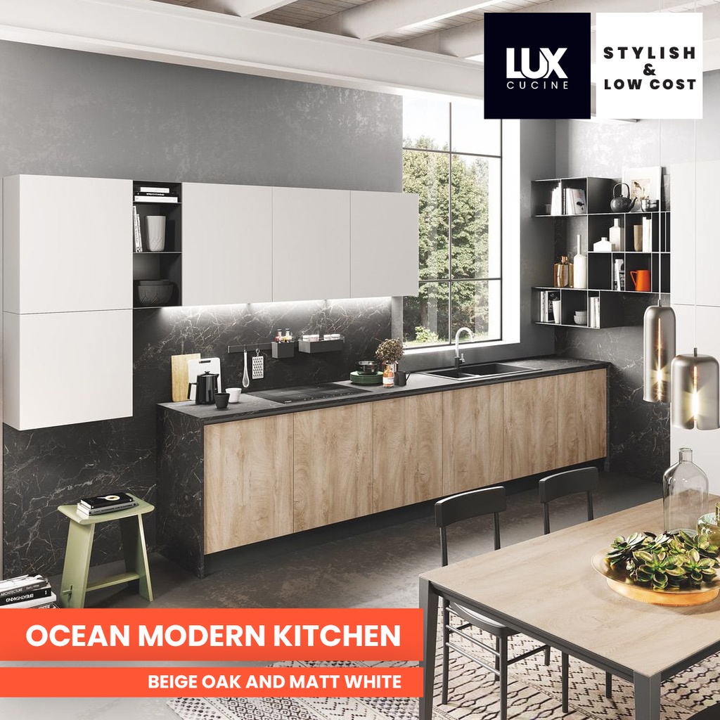 CRC NINA Modern Kitchen in Malta, White Finish