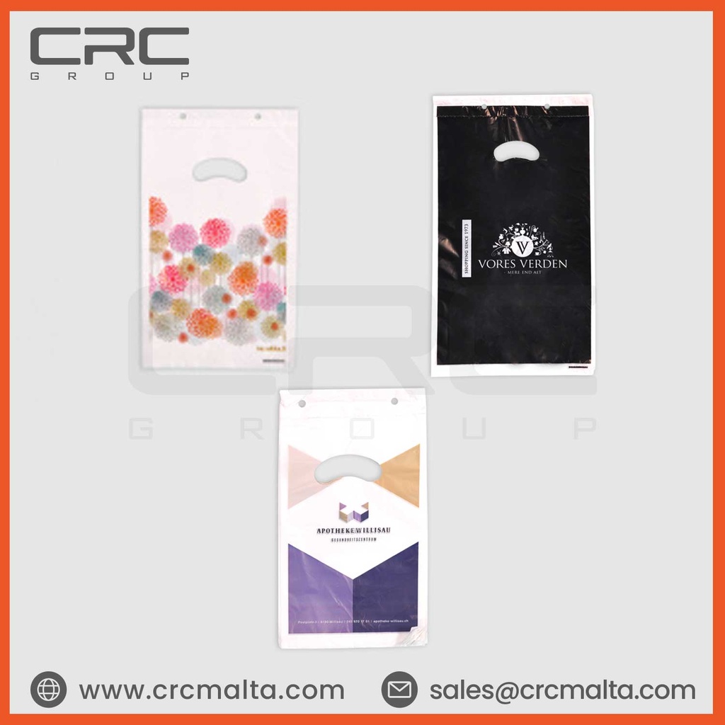 CRC Die Cut Bags on Block 